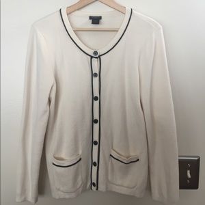Moving Sale! Cream and Black Cardigan
